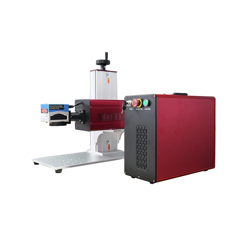 CO2 Laser Black Red Type 30W Laser Marking Machine For Plastic
