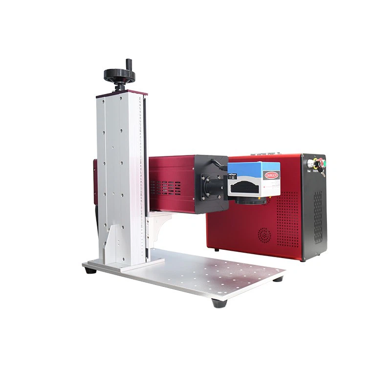 CO2 Laser Black Red Type 30W Laser Marking Machine For Plastic