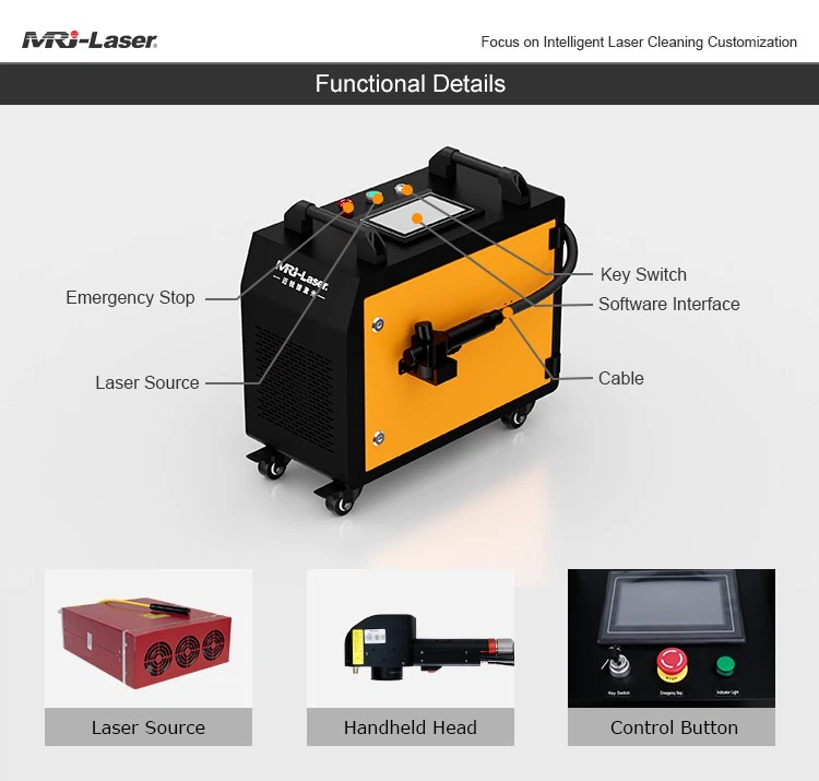 300w Pulsed laser clean machine08