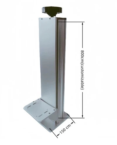 500mm 800mm 1200mm Mus ncig teb chaws Laser Marking Tshuab Sawv|Adjustable Height Kem Lift Rau Fiber & CO2 Laser Marking Engraving