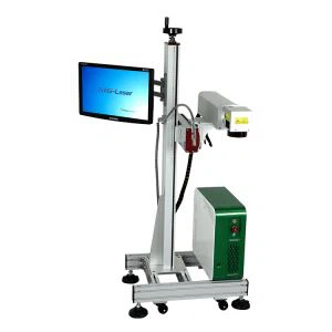 20W 30W Online Flying Fiber Laser Npav Tshuab