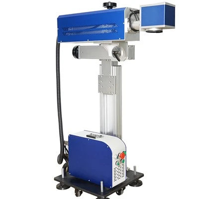 CO2 Laser Marking Tshuab Nrog CCD Lub Koob Yees Duab Thiab Conveyor Siv Rau Cov Kab
